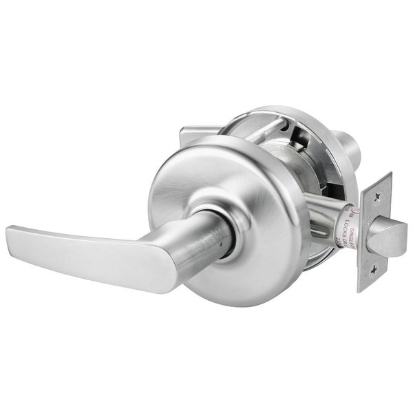 Corbin Russwin Grade 2 Passage Lever x Blank Plate Cylindrical Lock, Armstrong Lever, Satin Chrome Fnsh, Non-handed CL3880 AZD 626